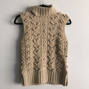 Urchin| Camel Turtleneck Vest|Size:S